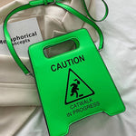 Original Stylish Letter Print PU Shoulder Bag