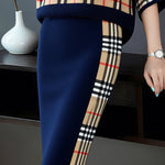 Bodycon High Waisted Plaid Skirts Bottoms
