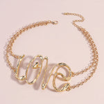 Chains Geometric Hollow Necklaces Accessories
