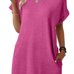 Women's Lightweight Summer T-shirt Dress with Pockets