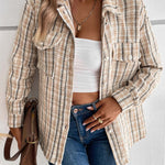 SPICE HARVEST PLAID SHACKET