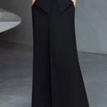 Black High-Neck Structured Sleeveless Maxi Dress