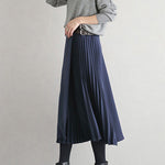 Graceful A-Line Pleated Skirt