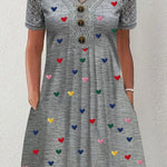 Women'S Casual Color-Block  Dress