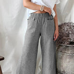 Cotton Linen Loose Fashion Casual Straight Leg Pants Women's Clothes