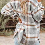 Plaid Pocketed Jacket