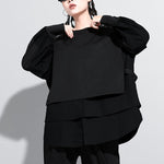 False Two Split-Joint Long Sleeve T-Shirt