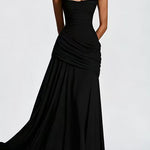 Margovil Sleeveless Back Criss Cross Swing Maxi Dress