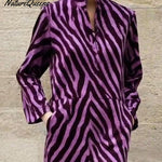 Art Berry Zebra Print Pocket Maxi Dress