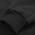 Men's stand collar zipper letter print fleece sweatshirt