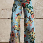 Margovil High Waist Unique Print Wide Leg Pants