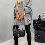Batwing Sleeves Cozy Overisized Pullover Sweater