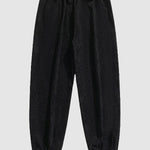 Men's Plaid Hooded Wool Blend Lapel Shirt Jacket Corduroy Casual Pants
