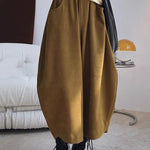 Harem Pants Wide Leg Elasticity Solid Color Split-Joint Pants Trousers