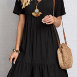 Loose casual tie waist flowy dress
