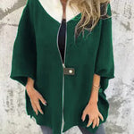 Fashionable Casual Stand Collar Zippered Loose Jacket