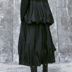 Stylish Black Solid Color High Waisted Wide Leg Pants