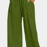 Solid color loose and comfortable casual trousers