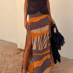 Malibu Knit V-neck Hollow Out Twist Loose Tank