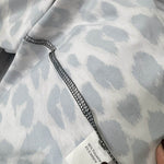 Elasticated Waist High Waisted Contrast Color Leopard Pleated Split-Joint V-Neck Maxi Dresses
