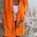 Solid Color Casual Women's Coat