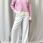 Chic on-trend Jacquard Sweater