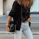 Casual fashion classic sequined jacket