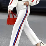 Column Striped Casual Pants Bottoms Trousers