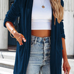It's Just A Crush Pocketed Velvet Blazer
