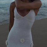 Flowers for Every Occasion Crochet Back Lace-up Maxi Dress