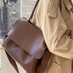Casual Simple Chic Solid Color Shoulder Bag