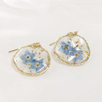 Retro Country Style Dried Flower Earrings