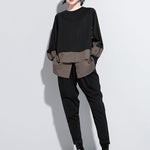 False Two Split-Joint Long Sleeve T-Shirt