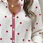 Women'S Casual Lapel Printed Shirt
