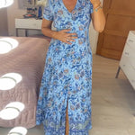 Alisa™ | V-Neck Dress with Floral Pattern