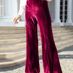 Elegant Solid Patchwork High Waist Speaker Solid Color Bottoms(5 Colors)