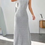 A-Line Loose Solid Color Spaghetti-Neck Maxi Dresses