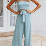 Summer Fashion Sexy Tube Top Strapless Casual Jumpsuit