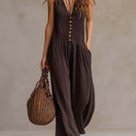 Retro Ruffle Neck Knitted Jumpsuit