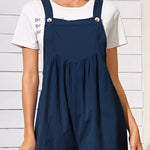 Cotton and linen loose casual one-piece wide-leg shorts