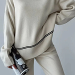 Patchwork Casual Two-piece Set