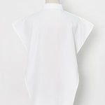 Original Solid Color Irregularity Geometry Blouse Tops