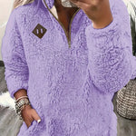 Ayla ��� Ultra-Soft High-Neck Fleece Pullover