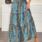 Zeagoo Womens Casual Maxi Skirts High Waist Boho Skirts