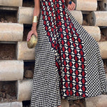 MARIN ROJO-NEGRO, VESTIDO LARGO