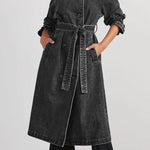 CHANDRY DENIM TRENCH COAT