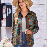 Zeagoo Womens Button Down Shirt Long Sleeve Blouse Business Work Tops Dressy Casual Floral Printed Outfits with Pocket