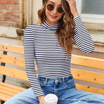 Zeagoo Women's Mock Neck Long Sleeve T Shirts