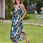 Zeagoo Women's Summer Maxi Dress Casual Sleeveless Sundress