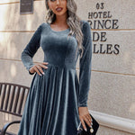 Zeagoo Women's Velvet Dress Elegant Evening Dress